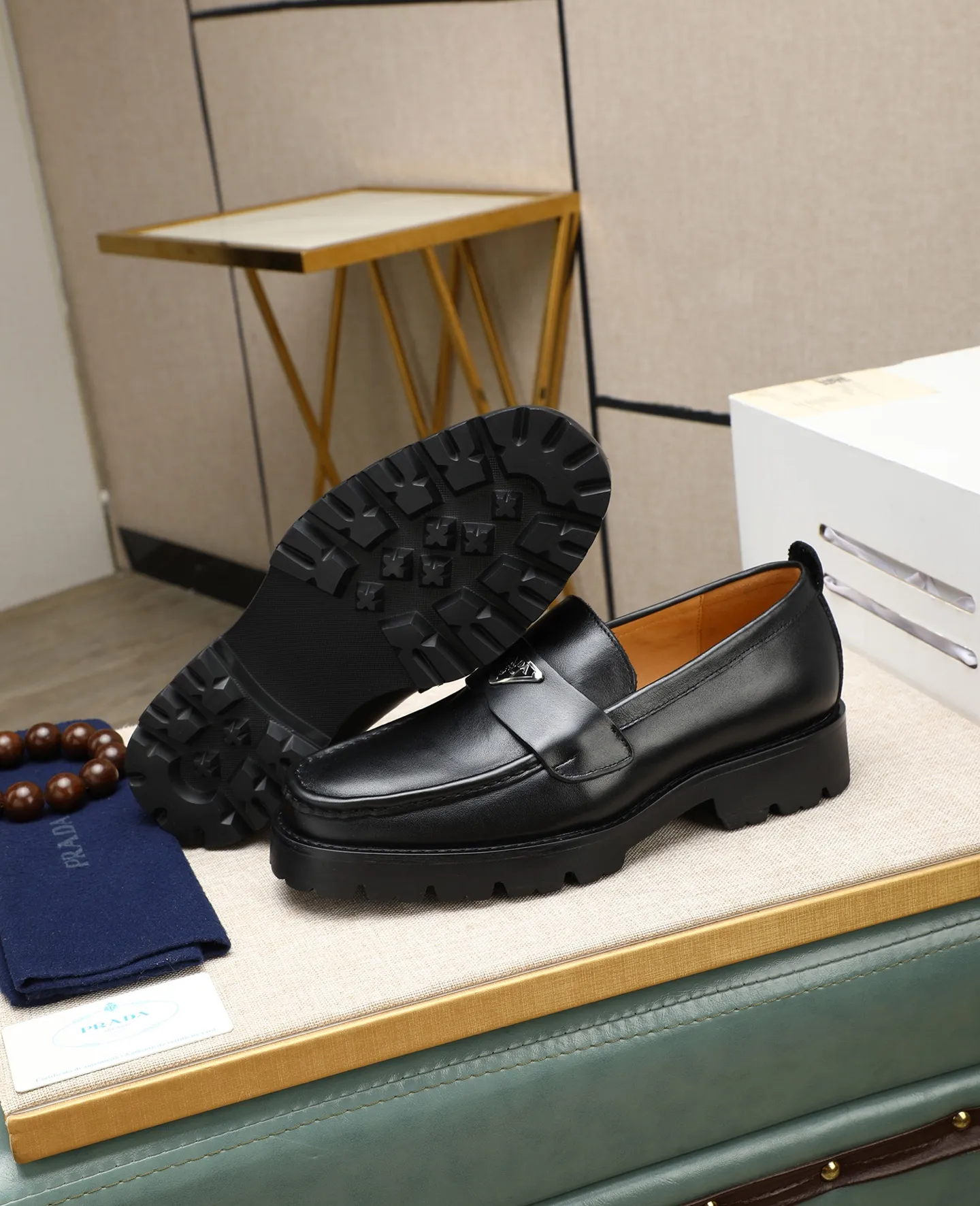 Men's men's shoes 💰540 (water-dyed cow leather) 📛📛PRADA high-end 20 counter latest model formal business leather shoes 👔 original version of the highest quality! Imported from Italy🇮🇹First layer calfskin fabric➕Cowhide lining Original outsole Formal size: 38➖45